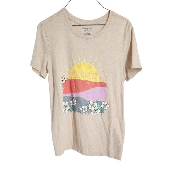 Vera Bradley Cotton Short Sleeve Graphic T-Shirt Womens Size Extra Small XS - Picture 1 of 2